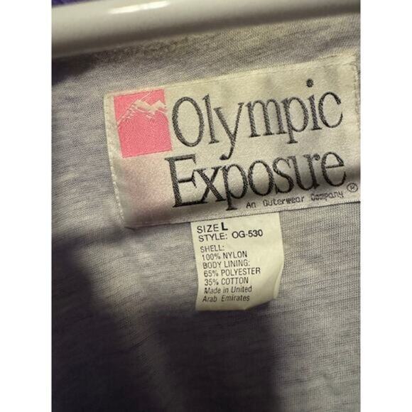 Woman's Vintage OLYMPIC EXPOSURE Purple and Black‎ Windbreaker - Picture 3 of 5